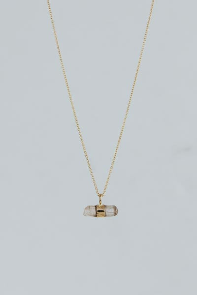 Wings Hawaii Banded Crystal Charm Necklaces imperial topaz 14k gold fill 