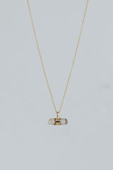 Wings Hawaii Banded Crystal Charm Necklaces imperial topaz 14k gold fill  thumbnail