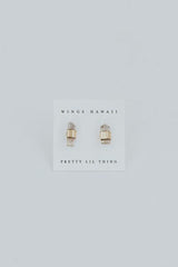 Blue Tip Imperial Topaz Studs