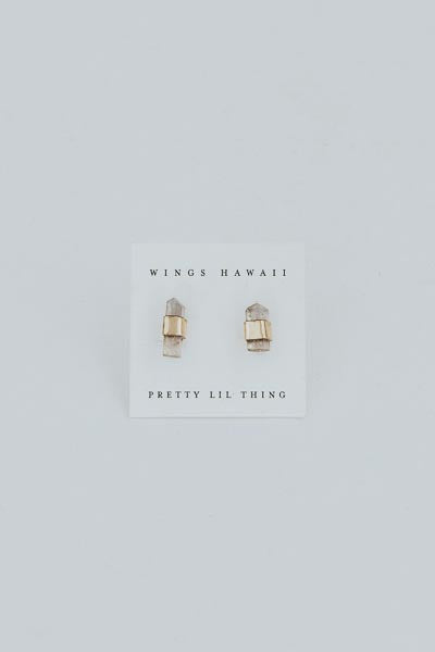 Blue Tip Imperial Topaz Studs