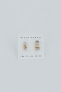Blue Tip Imperial Topaz Studs