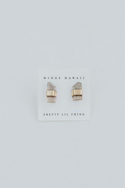 Blue Tip Imperial Topaz Studs