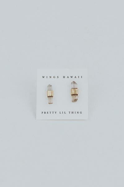 Blue Tip Imperial Topaz Studs