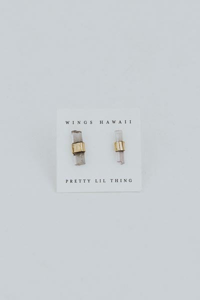 Blue Tip Imperial Topaz Studs