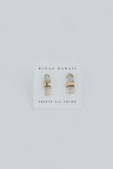Banded Crystal Studs | 14K thumbnail