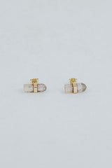 Banded Crystal Studs | 14K thumbnail