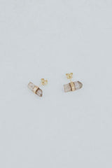 Banded Crystal Studs | 14K thumbnail