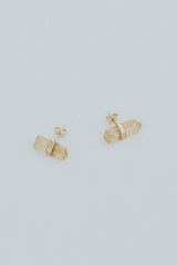 Banded Crystal Studs | 14K thumbnail
