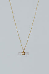 Banded Pink Tourmaline Necklace thumbnail