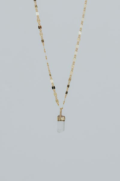 Bullet Charm Necklace - Tourmaline
