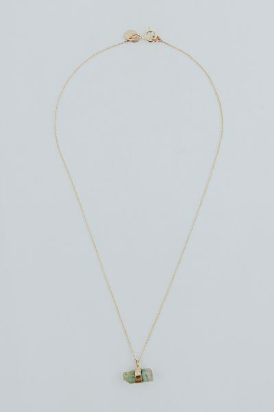 Wings Hawaii Banded Crystal Charm Necklaces watermelon tourmaline 14k gold fill 