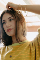 Ti Leaf Bangle - Puka Shell thumbnail