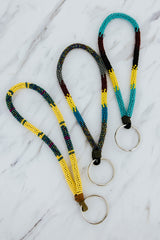 Wings Hawaii hand-beaded keychains. Colorful, chic bracelet-style loop keychains perfect for travel and great gifts thumbnail