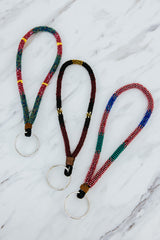 Wings Hawaii hand-beaded keychains. Colorful, chic bracelet-style loop keychains perfect for travel and great gifts thumbnail