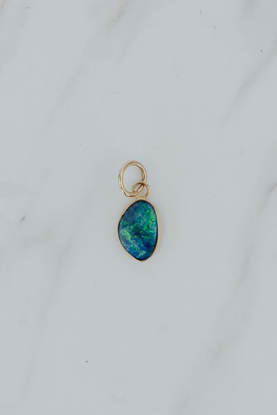 Opal Aura Charm | 14k