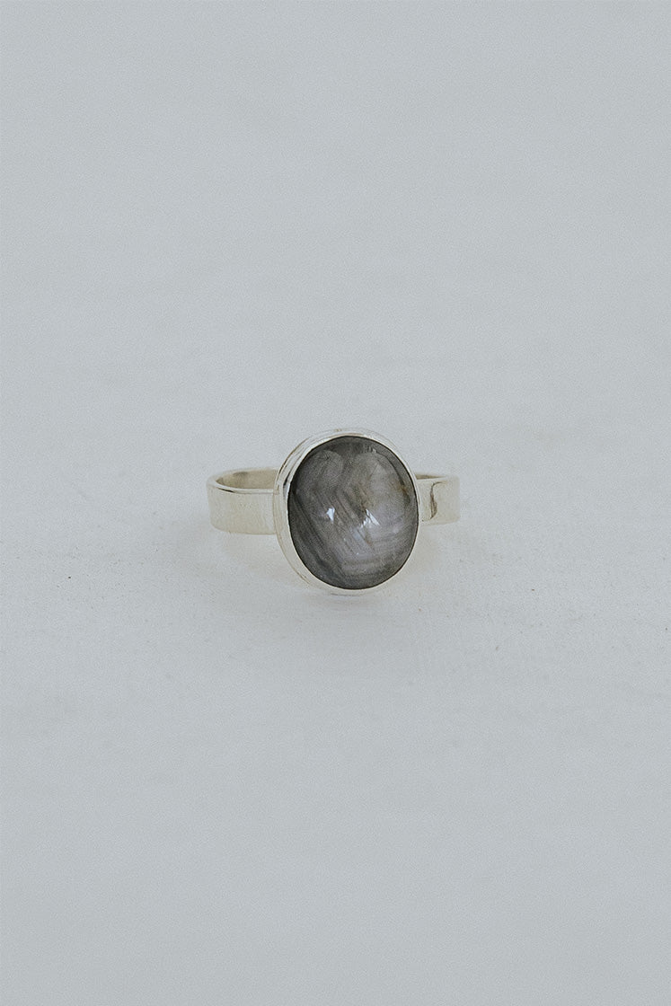Blue Slate Star Sapphire Ring