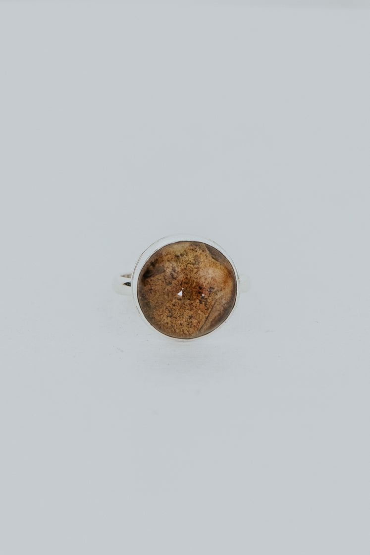 Bezel Set Ring - Chlorite Quartz