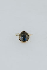 Dew Drop Ring - Labradorite 14k thumbnail