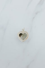 Heart Stone Necklace Charm - Chlorite Quartz thumbnail
