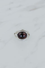 Evil Eye Ring - Pink Tourmaline thumbnail