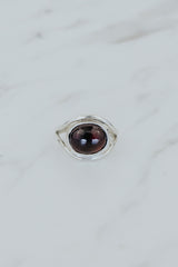 Evil Eye Ring - Pink Tourmaline thumbnail