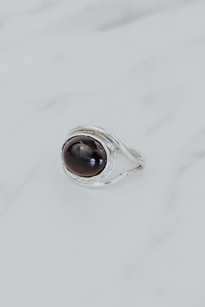 Evil Eye Ring - Pink Tourmaline