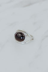 Evil Eye Ring - Pink Tourmaline thumbnail