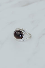 Evil Eye Ring - Pink Tourmaline thumbnail