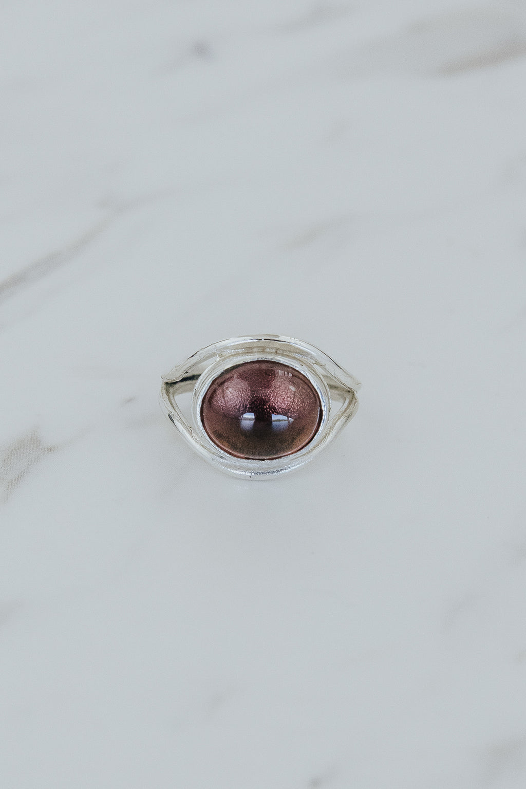Evil Eye Ring - Pink Tourmaline
