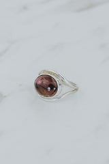 Evil Eye Ring - Pink Tourmaline thumbnail