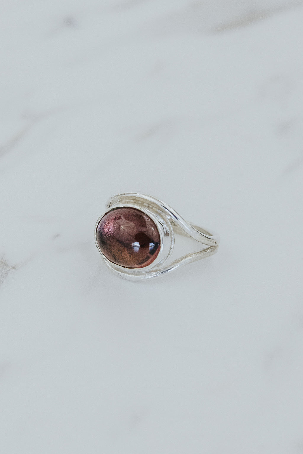Evil Eye Ring - Pink Tourmaline