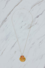 Wings Hawaii bezel-set Sunrise Shell necklace. Authentic, rare Hawaiian beach shell on sterling silver chain necklace. Fine jewelry handmade with aloha on Maui. One of a kind gifts made in Hawaii. thumbnail
