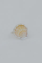 Bezel Set Sunrise Shell Ring thumbnail