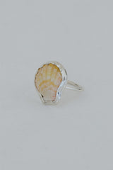 Bezel Set Sunrise Shell Ring thumbnail