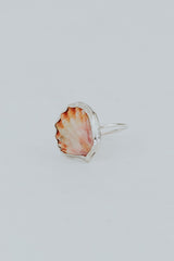 Bezel Set Sunrise Shell Ring thumbnail