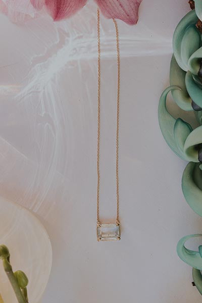 Mermaid Necklace | Bi-Color Topaz - 14K
