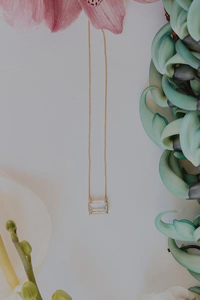 Mermaid Necklace | Bi-Color Topaz - 14K
