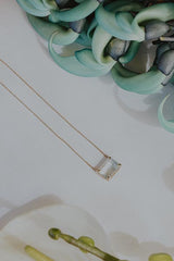 Mermaid Necklace | Bi-Color Topaz - 14K thumbnail