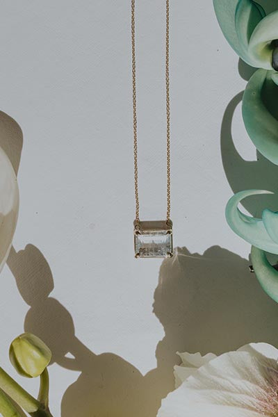 Mermaid Necklace | Bi-Color Topaz - 14K