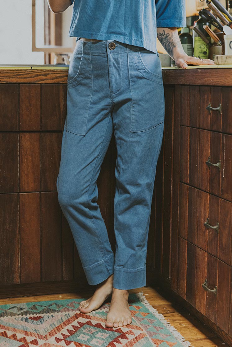 Retro Pocket Pants - Denim Twill