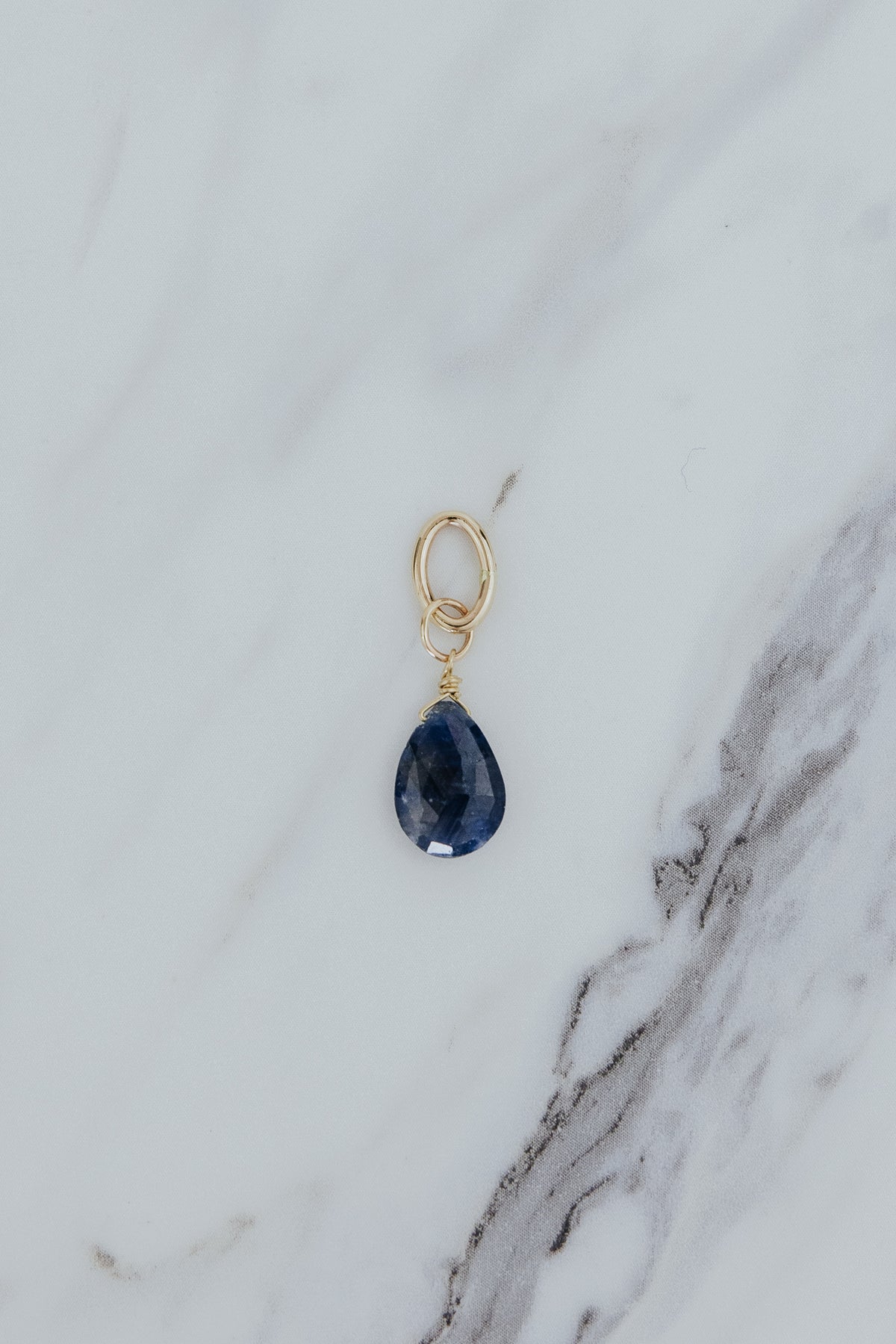 Gemstone Necklace Charms - Cool Tones
