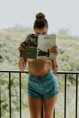 Retro Pocket Shorts - Quilted Ulu - Surf thumbnail