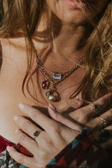 Mermaid Necklace | Bi-Color Topaz - 14K thumbnail