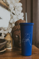 Humpback Whale Tumbler - Royal Blue thumbnail