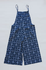 Aloha Print Overalls - Navy Quilted Ulu thumbnail