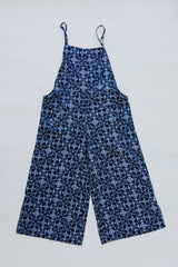 Aloha Print Overalls - Navy Quilted Ulu thumbnail