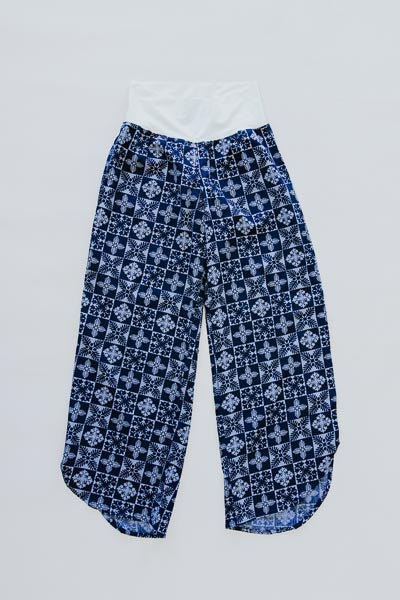 Pau Hana Pants - Quilted Ulu - Navy
