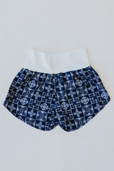 Pau Hana Shorts - Quilted Ulu - Navy thumbnail