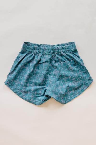 Retro Pocket Shorts - Quilted Ulu - Surf