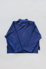 wings hawaii boxy long sleeve top in blue waffle knit  thumbnail